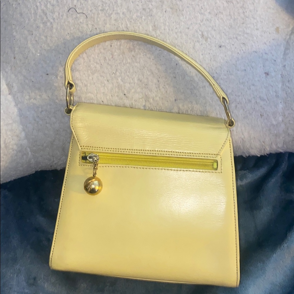 Authentic GIANNI VERSACE VINTAGE LEATHER TOP HANDLE BAG - Picture 7 of 13